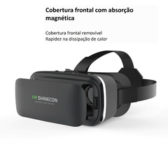 Óculos 3D realidade virtual sem fio com controle remoto 