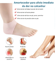 Protetor de calcanhar em silicone e gel