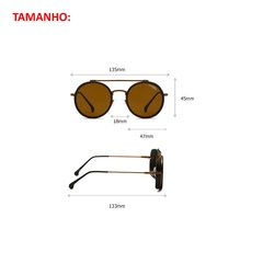 Óculos de sol com visão em HD proteção contra raios UV400