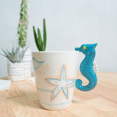 Caneca 3D de cerâmica infantil meus amiguinhos dinossauros e outros bichinhos