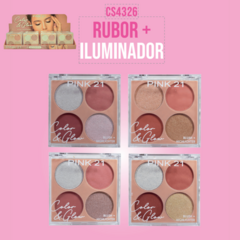 Paleta de iluminador y rubor - Pink 21 en internet