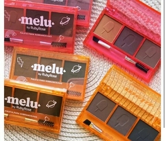 Paleta de sombras para cejas x3 tonos + brocha melu - Ruby rose - comprar online