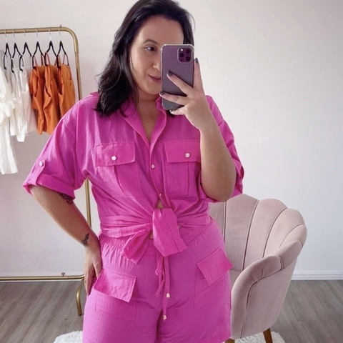 CONJUNTO CAMISA E SHORTS 100% ALGODÃO - comprar online