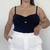 CROPPED CANELADO - PRETO - Viegas Moda Feminina 