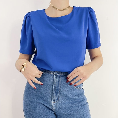 BABY LOOK (P - 36/38) - AZUL
