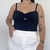 CROPPED CANELADO - PRETO - comprar online