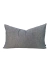 Almofada em Linho Tramado Azul & Offwhite Retangular