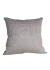Almofada em Chenille Grey Quadrada com Detalhe em Vivo.