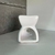 Hornito de cerámica esmaltado K01 - Negro / Blanco - comprar online