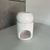 Hornito de cerámica esmaltado K02 - Negro / Blanco - comprar online