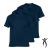 Pack X3 Remeras Lisas Azul Marino