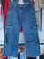 Jean cargo con tiras