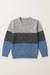 Sweater buclé tricolor - Maria Carminha