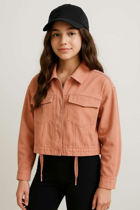 Campera de gabardina