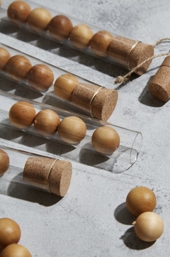 BOLES DE MADERA CON AROMA