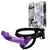 BAILE ULTRA PASSIONATE HARNESS DUAL MOTOR - CINTA PARA DUPLA PENETRAÇÃO COM 2 PÊNIS REALÍSTICOS, COM VIBRAÇÃO - COR LILÁ
