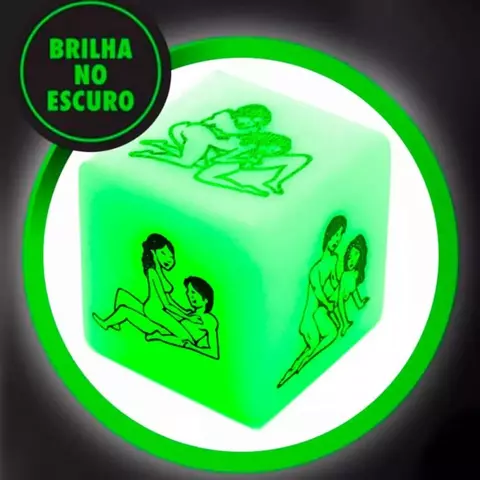 DADO JOGO DO PRAZER BRILHA NO ESCURO