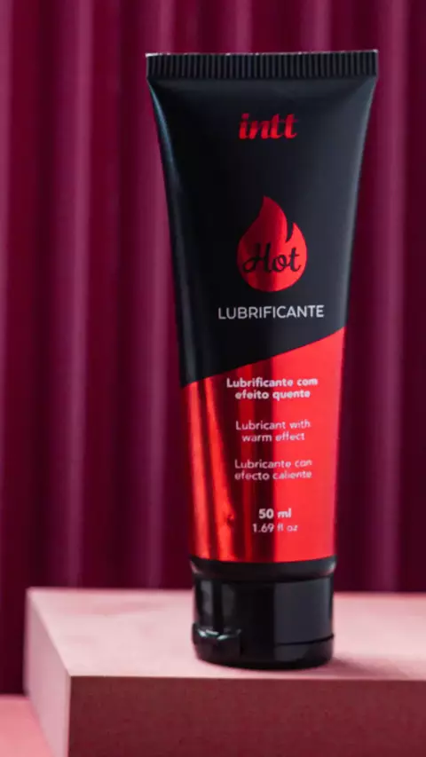 Lubrificante hot deslizante e beijável - Morango