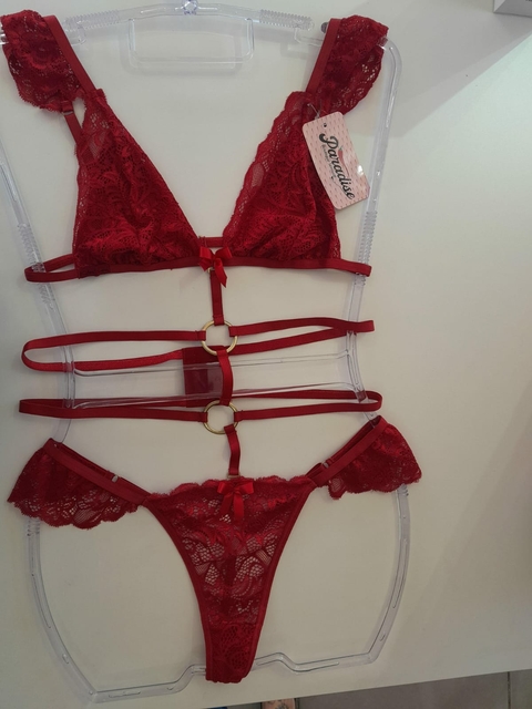 BODY SEXY DELICADEZA VERMELHO