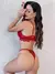 Conjunto com bojo tule e renda com strass CONJUNTO PÉTALAS DE PAIXÃO - Paradise Sex Shop Oficial
