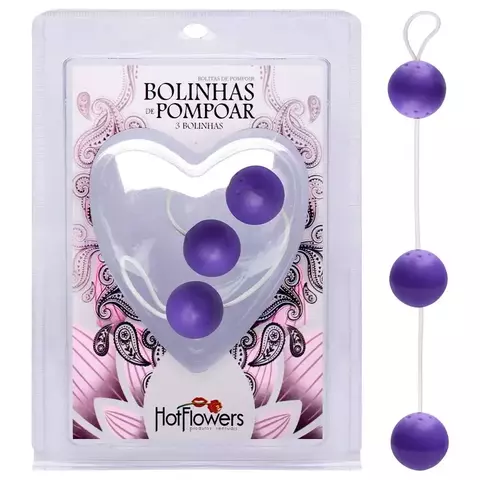 Bolinha Pompoar 03 Unidades Média Hot Flowers