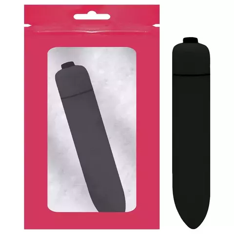 Bullet Massageador de Clitóris - Cápsula Vibratória - Preto