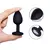 PLUG ANAL DE SILICONE - TAMANHO M - PRETO na internet