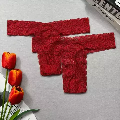 Calcinha renda estreita Pimenta