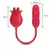 ROSA GALLICA - Estimulador Clitoriano Em Formato De Flor Por X - Vibrador Ponto G Com Vai e Vem - Paradise Sex Shop Oficial
