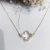Chocker trevo transp dourada