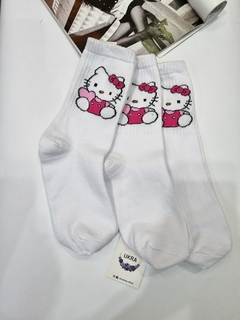 MEDIAS 3/4 HELLO KITTY PINK