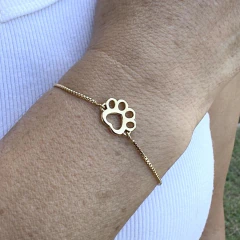 Pulseira Ajustável - fecho Shambala - Banho ouro 18