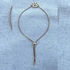 Pulseira Ajustável - fecho Shambala - Banho ouro 18 - comprar online