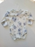 Body Floreado Azul Art 020 - comprar online