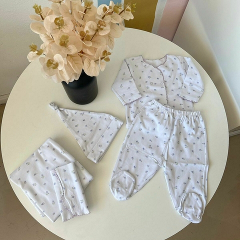 Ajuar Florcitas lavanda