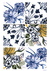 Poster patchwork azulejos Flores - produto digital na internet