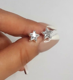 AROS ESTRELLA DE PLATA 925