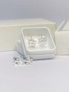 Aros Abridores De Plata Flor - comprar online