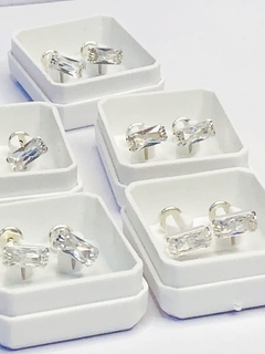 Aros Abridores De Plata Con Cubics