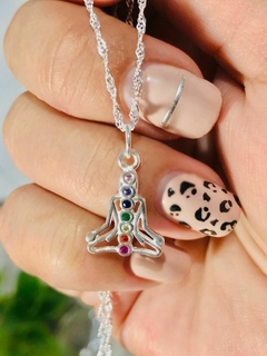 Collar De Plata 925 Yoga 7 Chacras - comprar online