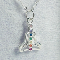 Collar De Plata 925 Yoga 7 Chacras