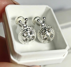 Aros abridores de plata con cubics