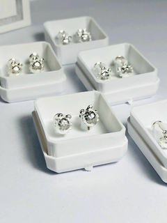 Aros abridores de plata vaquita de san Antonio Largo del aro:5.6mm Ancho del aro:5.4mm Espesor del aro:1.9mm - comprar online