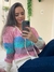 Blusa com touca color Vivi - comprar online