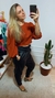 Calça Couro Fake Black