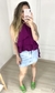 Blusa Fabi babado frente única - loja online