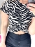 Cropped básica Zebra na internet