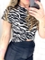 Cropped básica Zebra - comprar online
