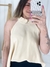 Blusa com gola nude - comprar online