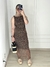 VESTIDO CAVADO TULE ONÇA - comprar online